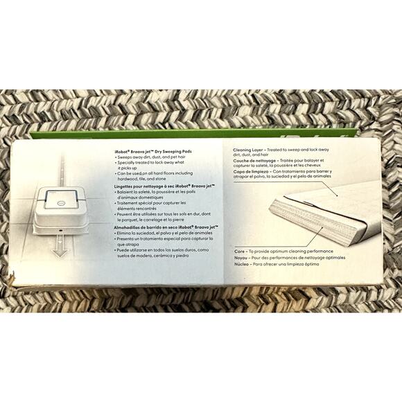 iRobot Braava Jet Dry Sweeping Pads White Refill 10 Cleaning Pads - Picture 5 of 6